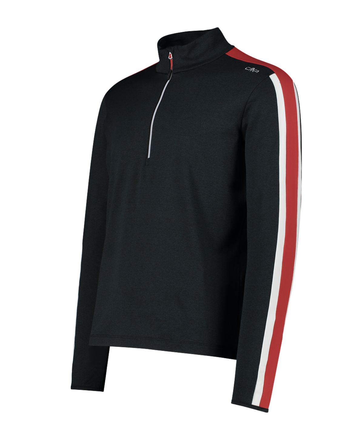 70's Mélange Softech 1/2 Zip 39L2577 - Black/Ferrari, Size: 46