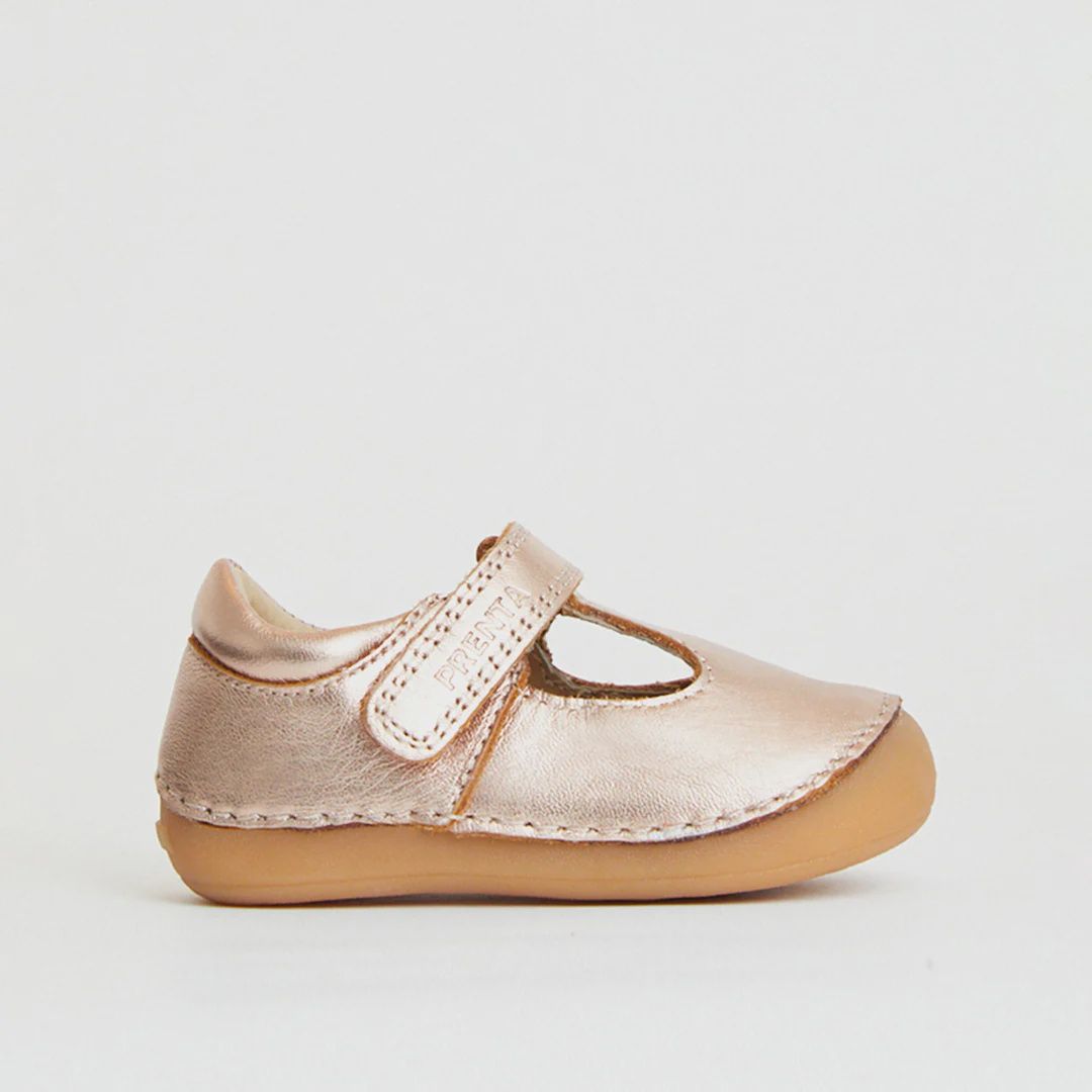 Atlas Rose Gold Metallic First Walker Shoe