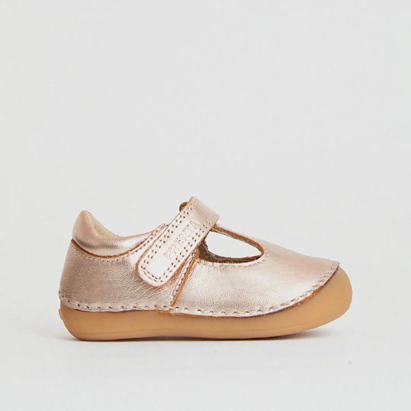 Atlas Rose Gold Metallic First Walker Shoe