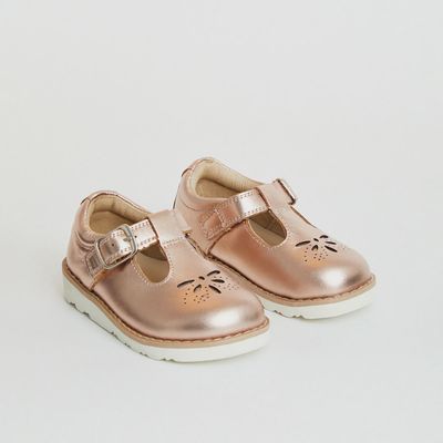 Luna Rose Gold Metallic Girls Shoes