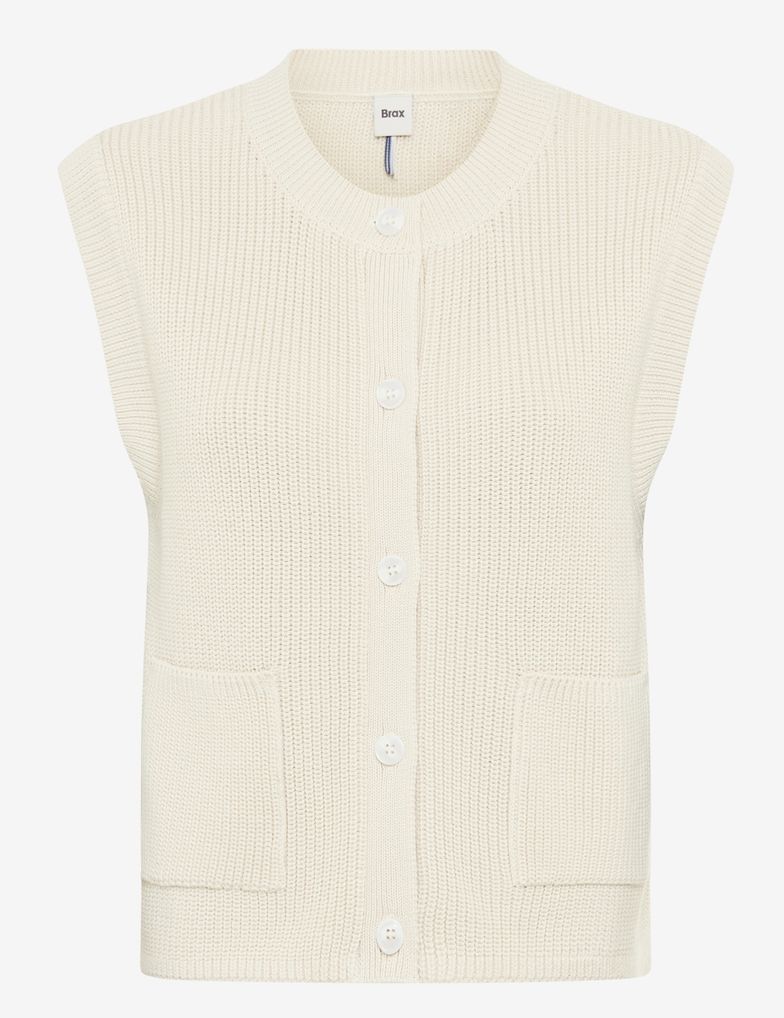 STYLE ELISA Sleeveless Knit / Light Beige