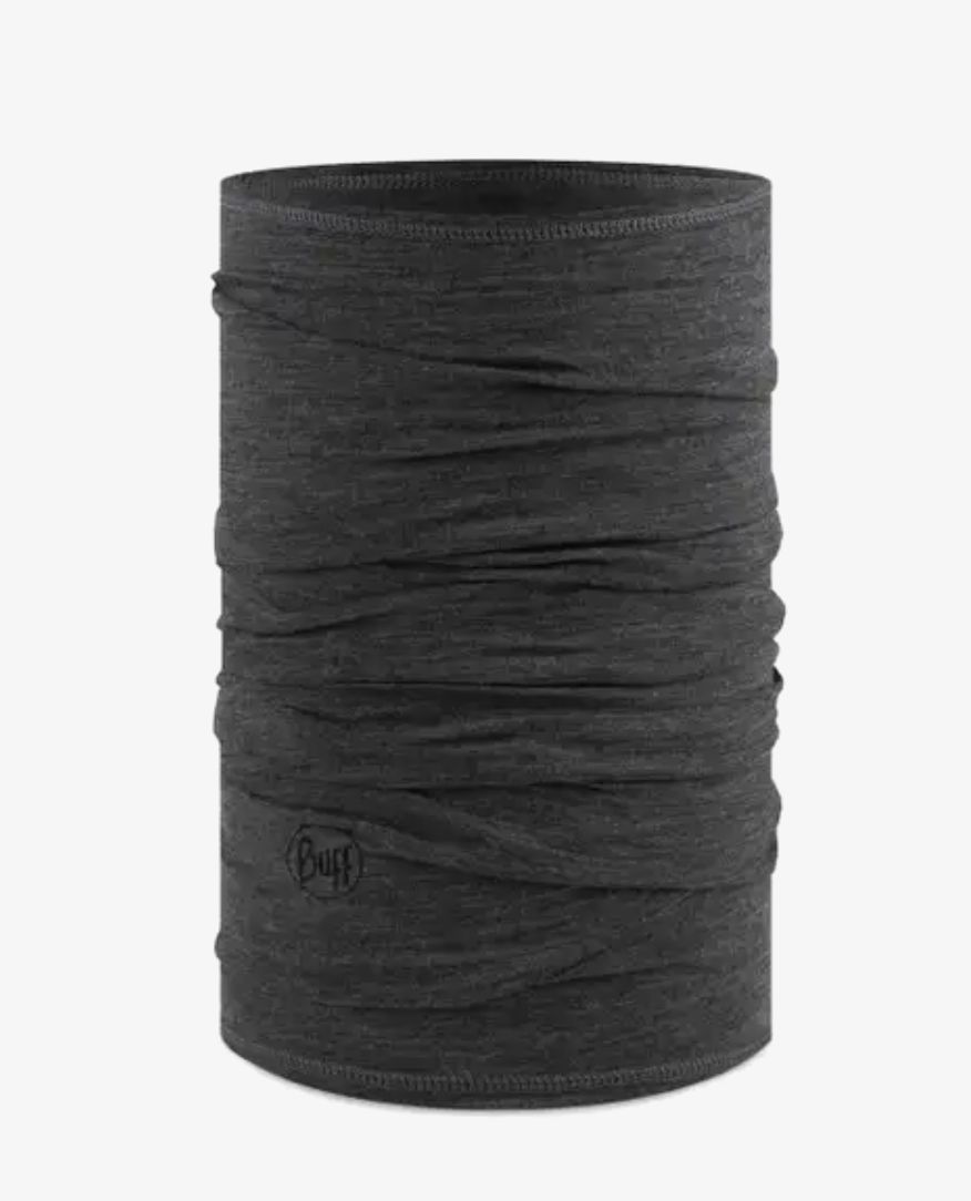 Merino Lightweight Neckwear Solid Grey 100202