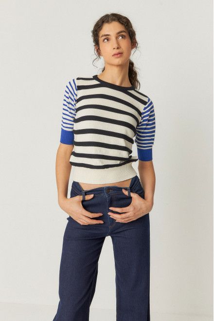 Muike-GOTS Sweater - Multicolour 32N