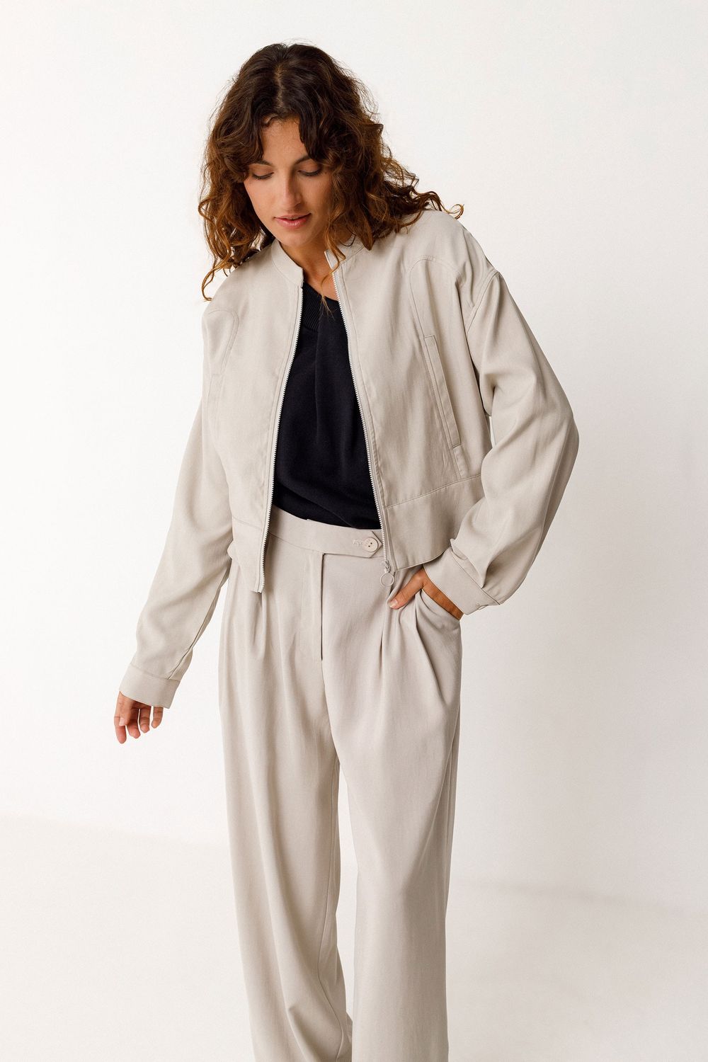 Elene Jacket - Beige, Size: 8, Style: SJC00473-0X1