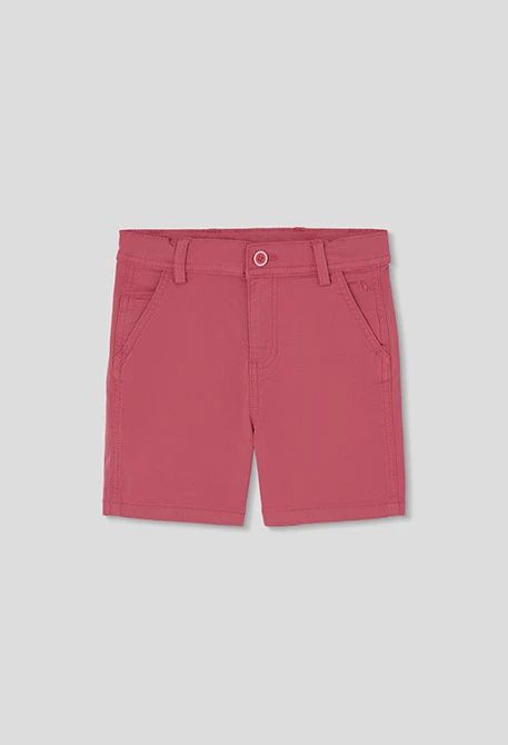 Boy's Red Gaberdine Bermuda Shorts - 823047