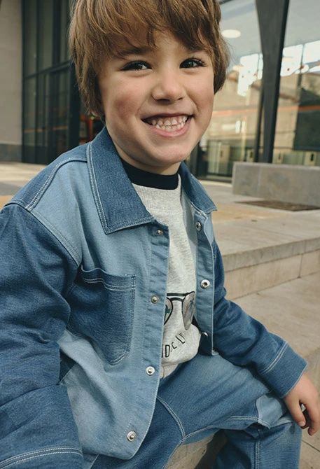 Boy's Denim Overshirt - 523145