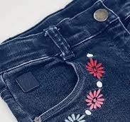 Girl's Blue Denim Trousers - 303017