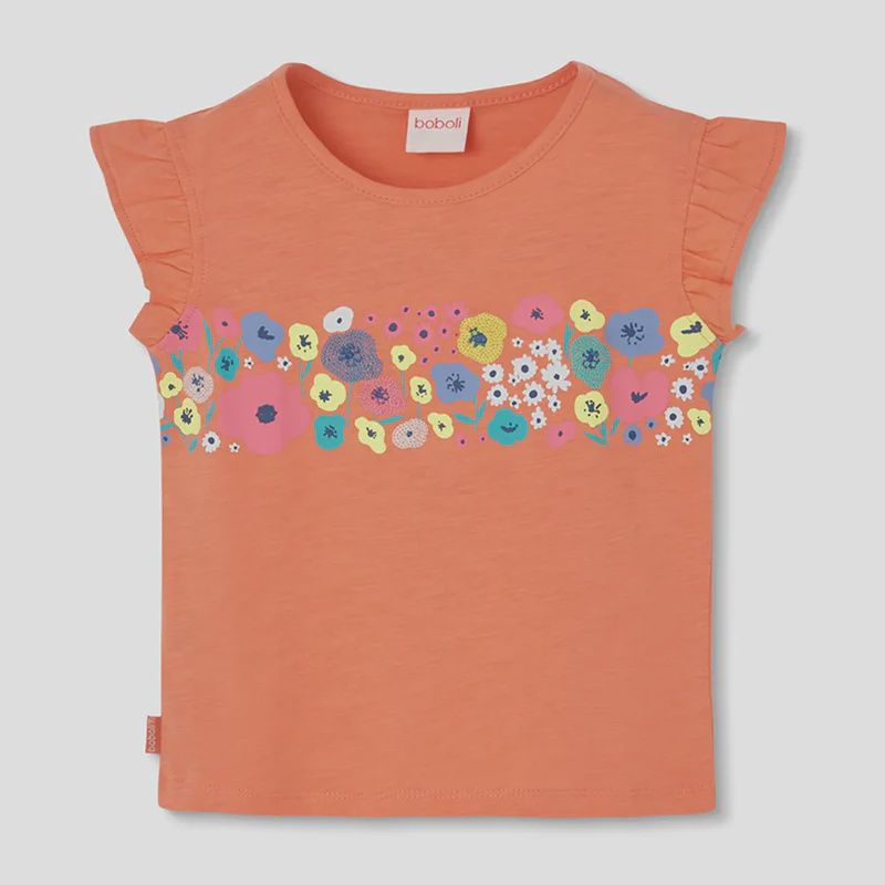Girl's Orange Flower T-Shirt - 313052 Girl's Orange Flower T-Shirt - 313052