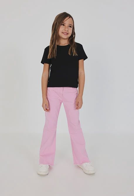 Girl's Pink Twill Trousers - 493107 Girl's Pink Twill Trousers - 493107