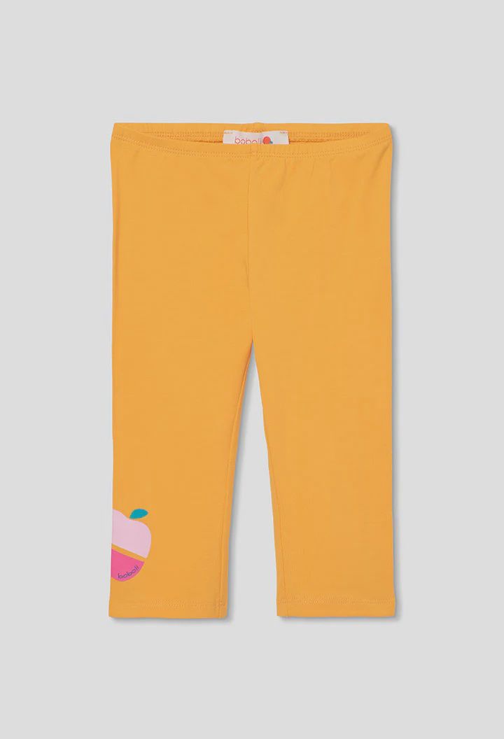 Girl's Gold Apple Leggings - 493062