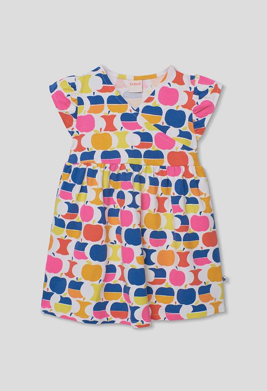 Girl's Apple Print Dress - 343066 Girl's Apple Print Dress - 343066