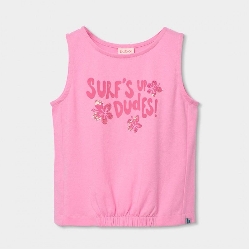 Girl's Pink Surf's Up Dudes T-Shirt - 413019