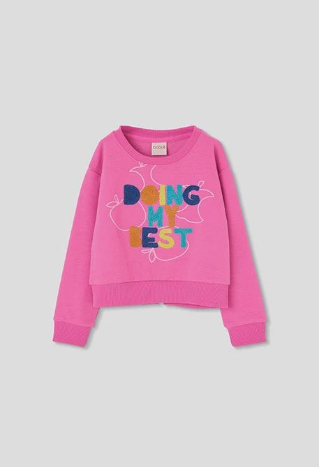 Girl's Pink Doing My Best Sweatshirt - 343000 Girl's Pink Doing My Best Sweatshirt - 343000
