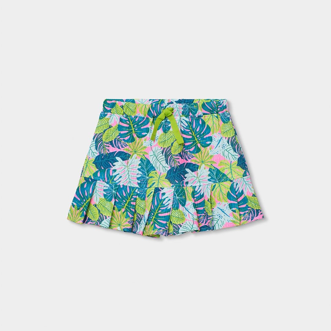 Girl's Tropical Leaves Skirt - 413020