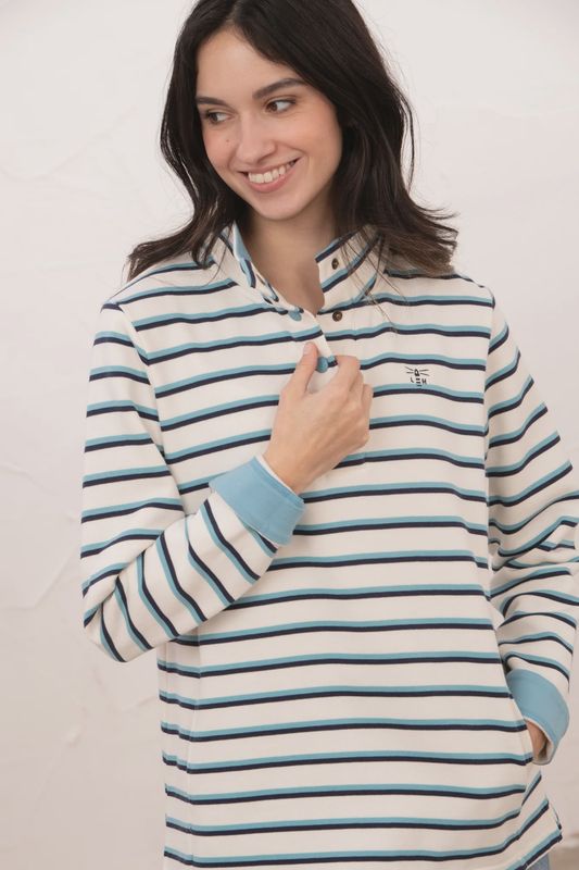 Haven Jersey - Blue/Indigo Stripe