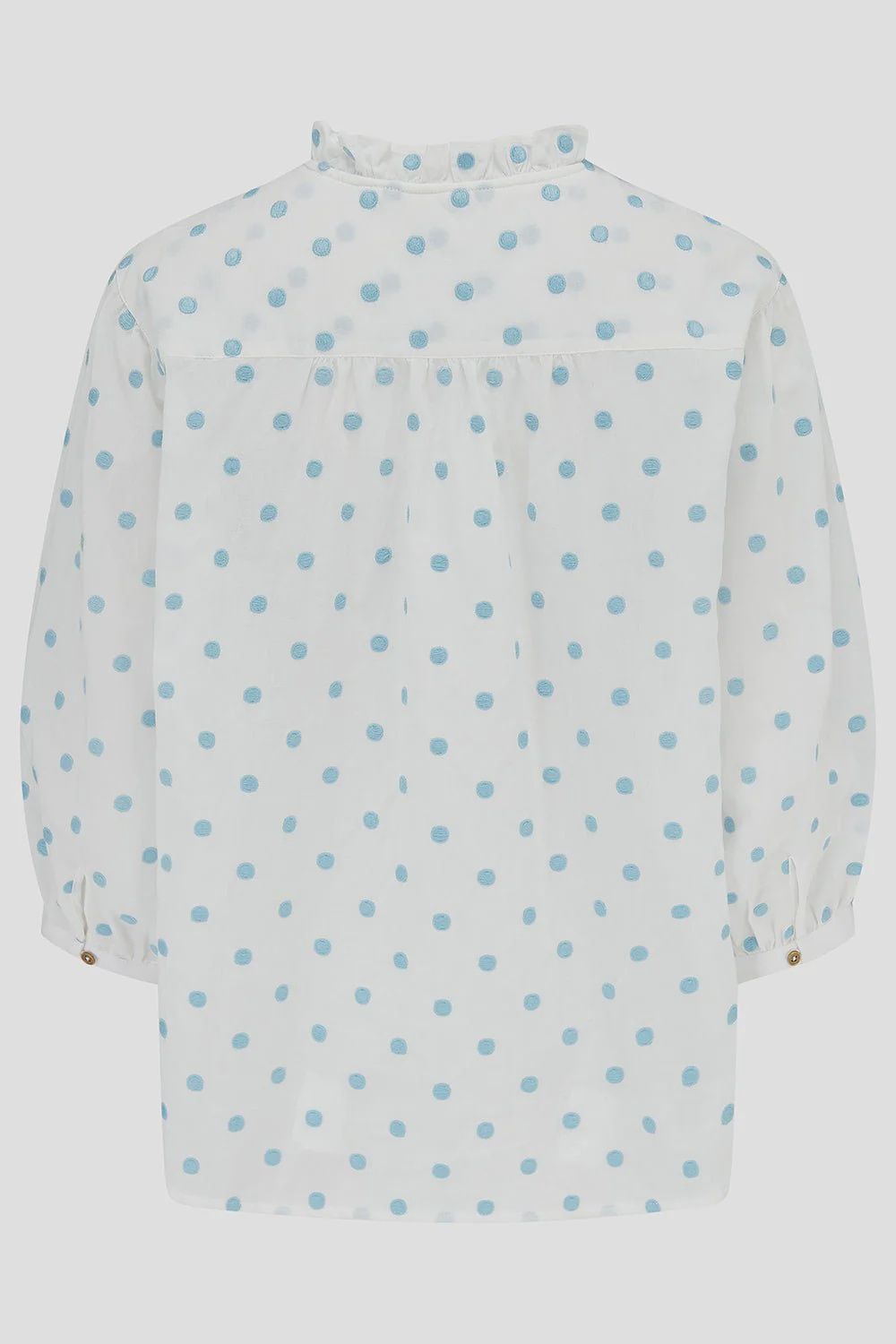 Thea Blouse - Blue Dots