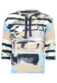 Multi Colour Drawstring Sweatshirt with Rhinestones - 2757/1815