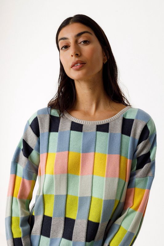 Bita - GOTS Sweater in Multicolour