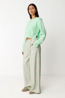 Belene - GOTS Cardigan in Light Green