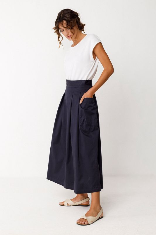 Irama - GOTS Skirt in Navy
