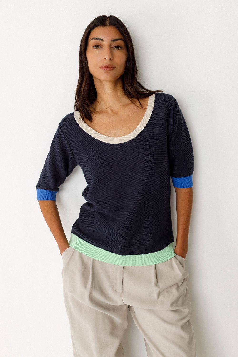 Lary - GOTS T-Shirt in Navy