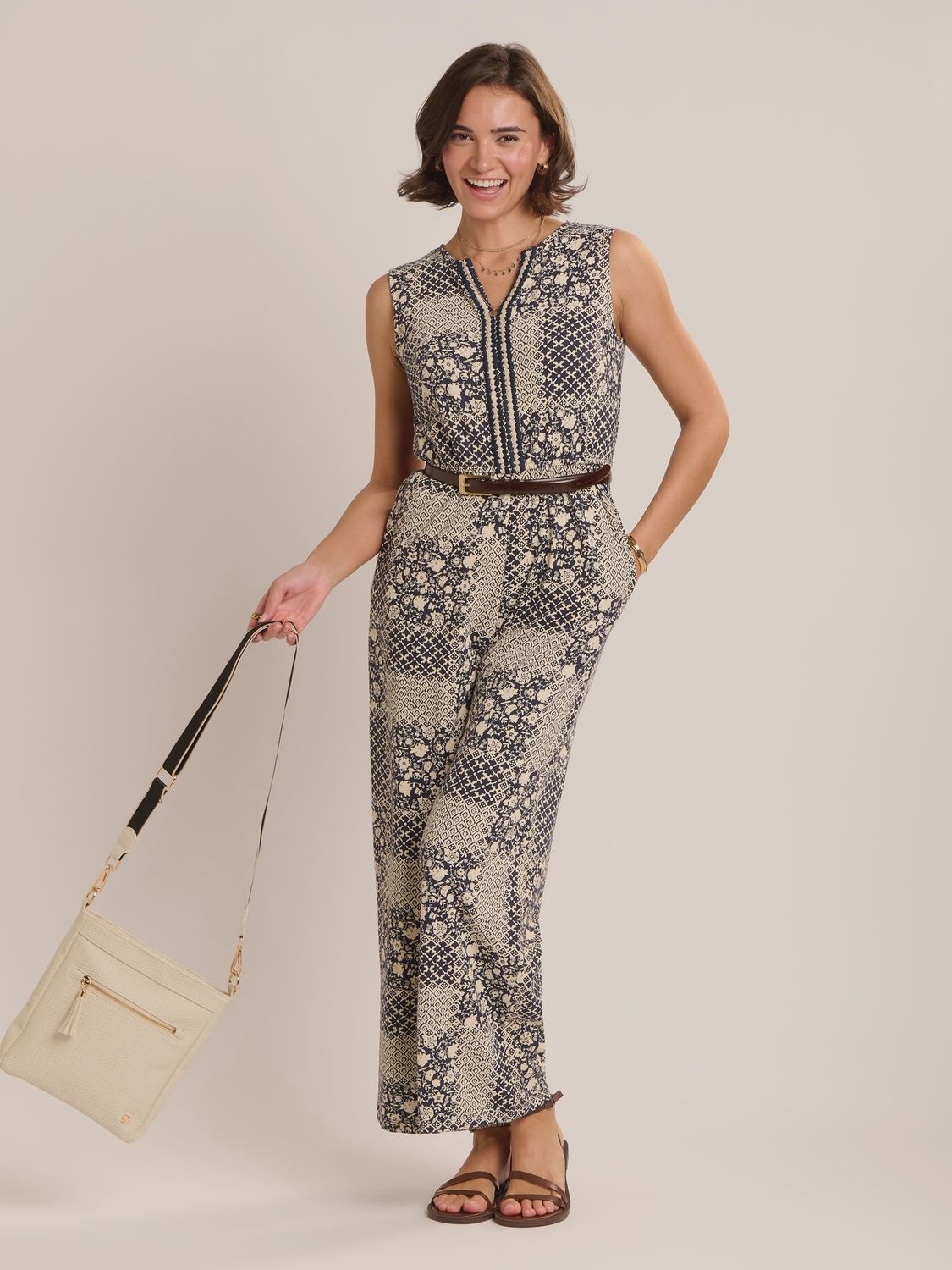 Sierra Cream Cross Body Bag