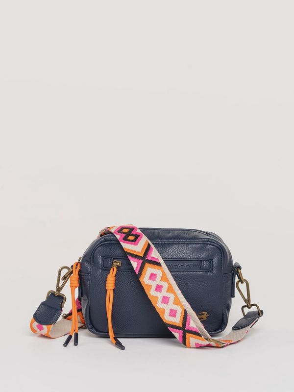 Sabine Navy Box Cross Body Bag