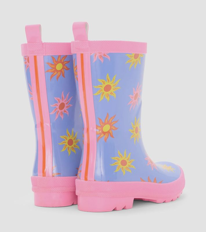 Girls Faded Suns Shiny Wellies