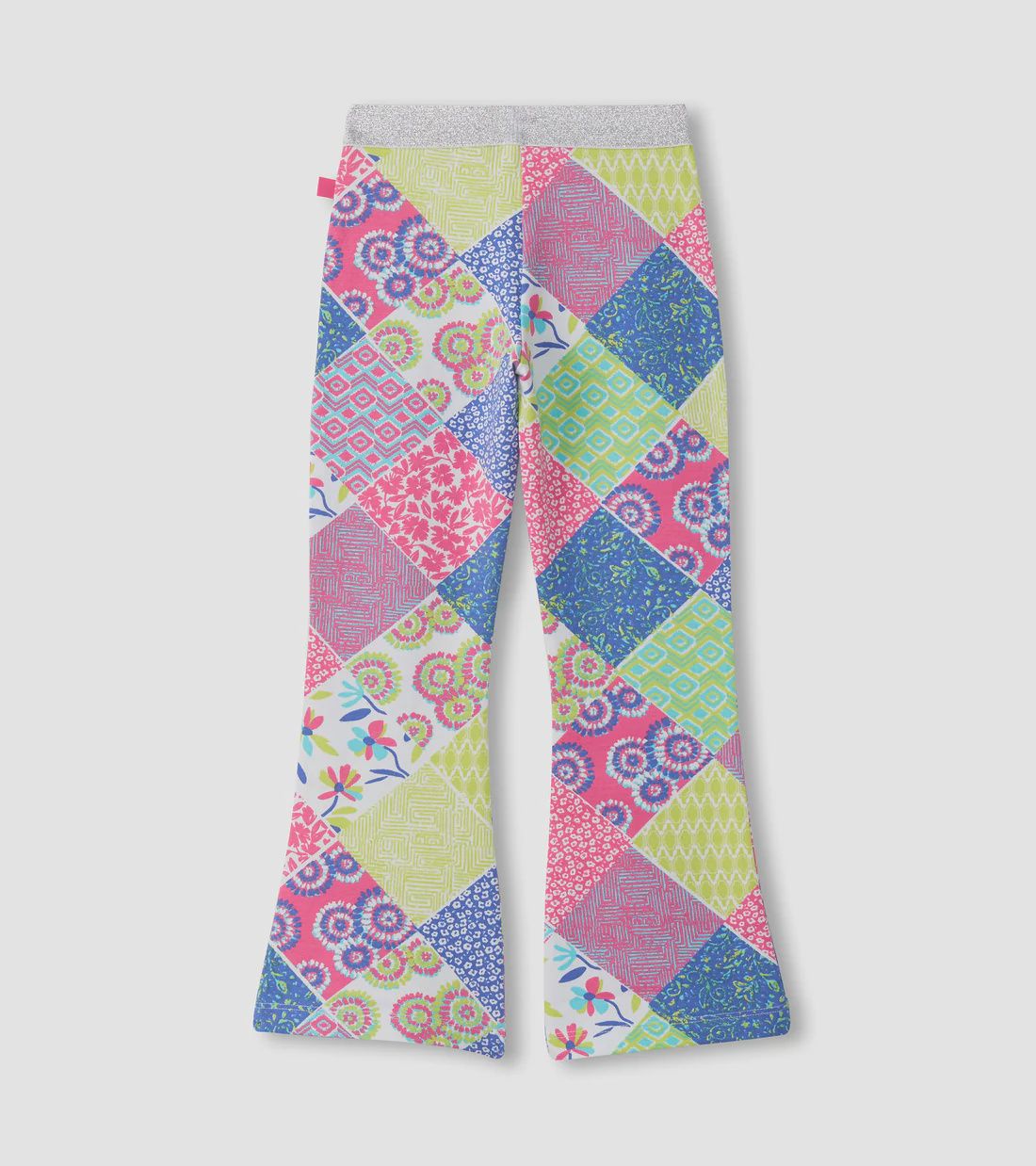 Girls Mix-Up Patch Work Stretch Bell Bottoms