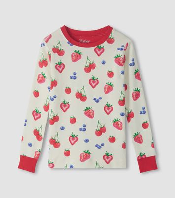Girls Summer Berries Cotton Pyjama Set