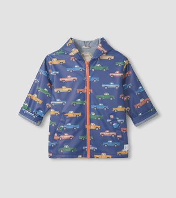 Boys Trucks Zip-Up Raincoat