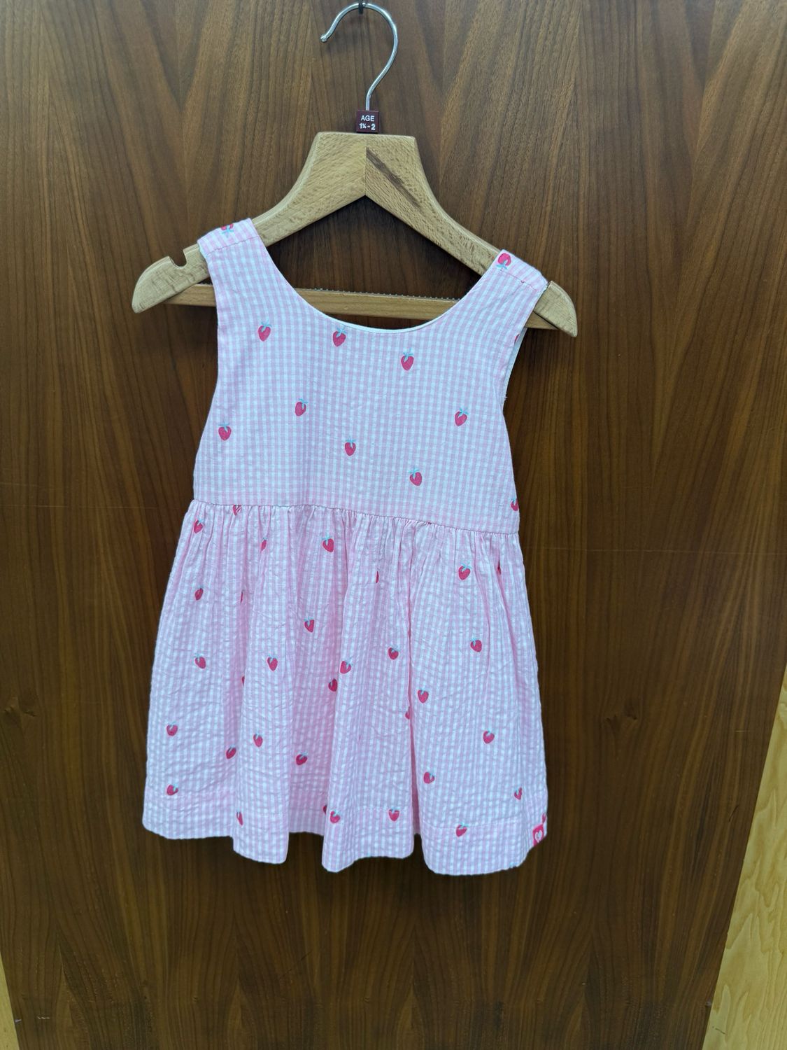 Baby &amp; Toddler Teeny Berries Gingham Sleeveless Party Dress