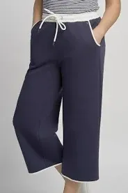 Navy Wide Leg Culotte 748C