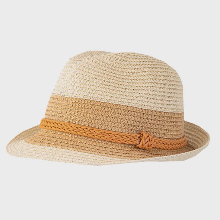 Dents Paperstraw Homburg Style Hat - Natural 3-1198