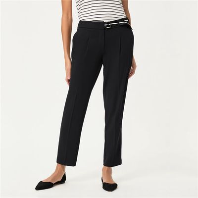 Golden Glow Black Cropped Trousers - 14002510
