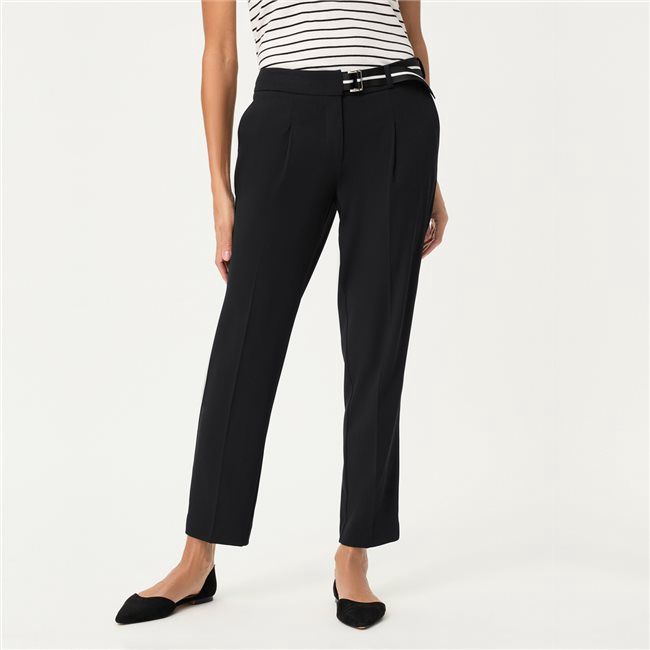 Golden Glow Black Cropped Trousers - 14002510