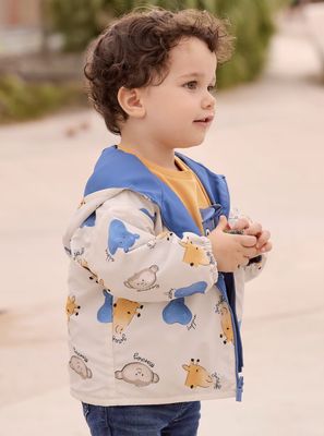 Baby Boy Reversible Windbreaker 1410 - Cobalt