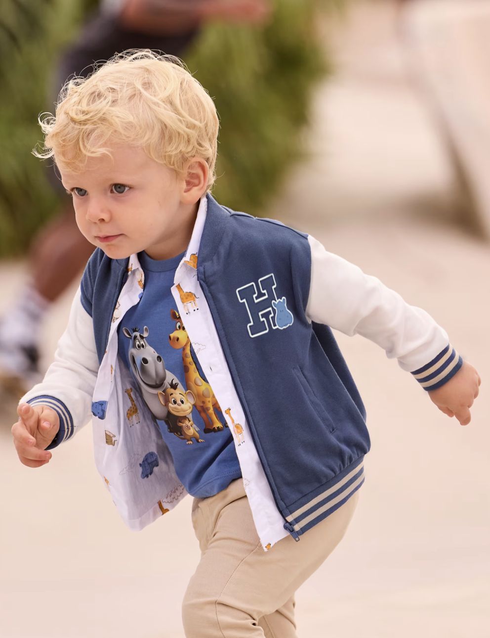 Baby Boy Bomber Jacket 1406 - Ocean