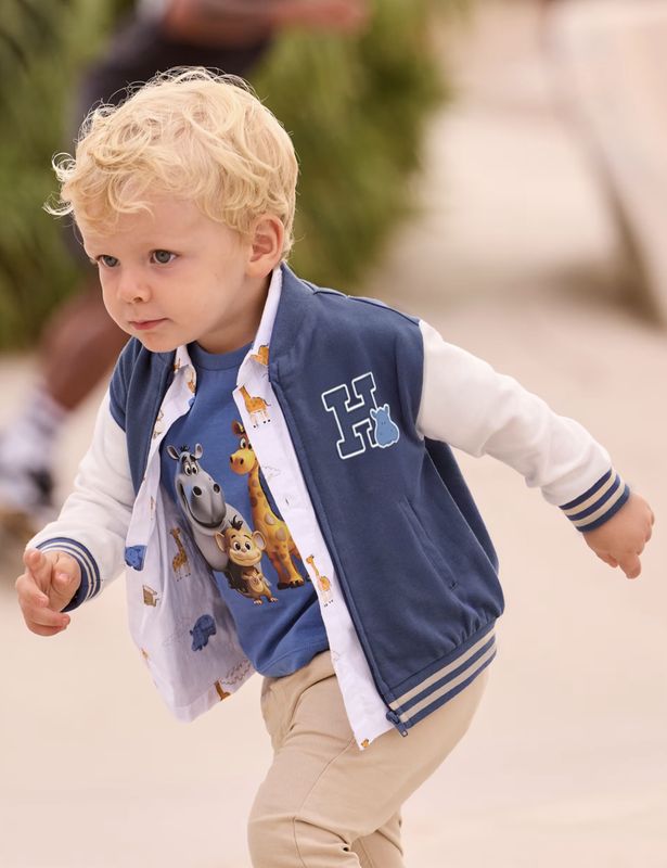 Baby Boy Bomber Jacket 1406 - Ocean