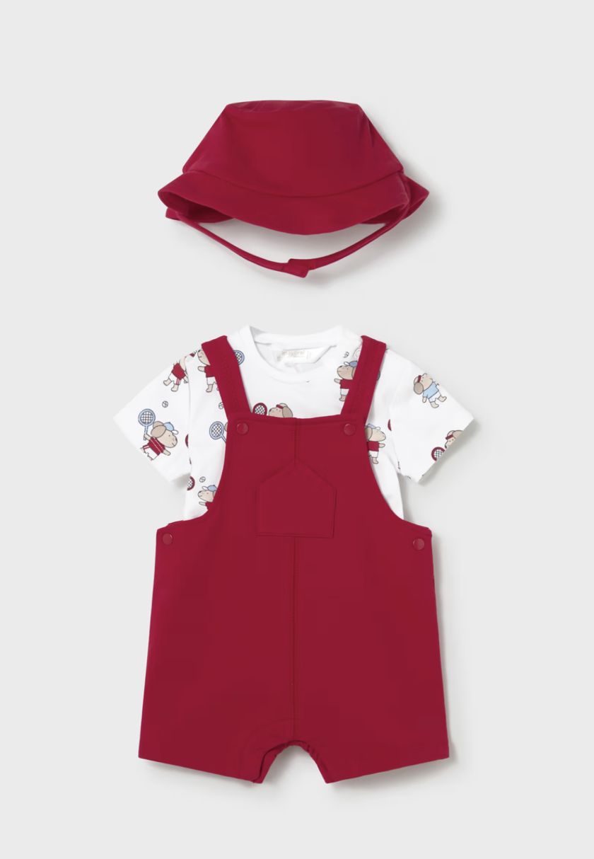 Newborn Boy 3 Piece Set 1624 - Red