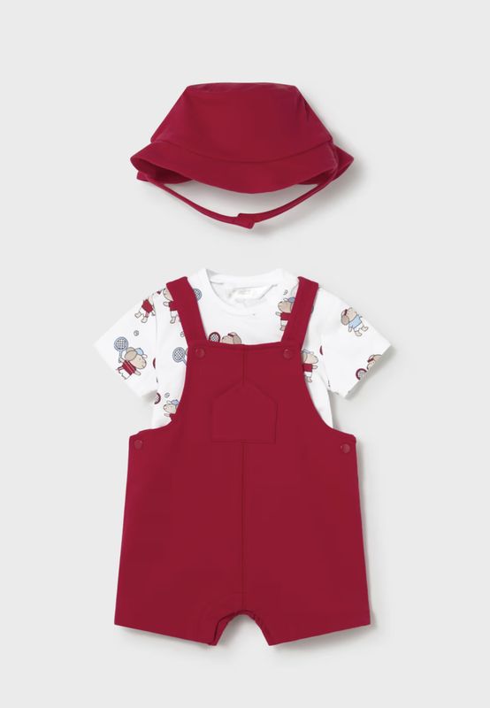 Newborn Boy 3 Piece Set 1624 - Red