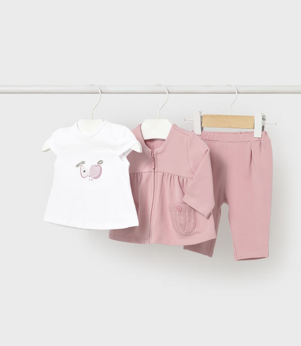 Newborn Girl's 3 Piece Set 1825 - Baby Rose