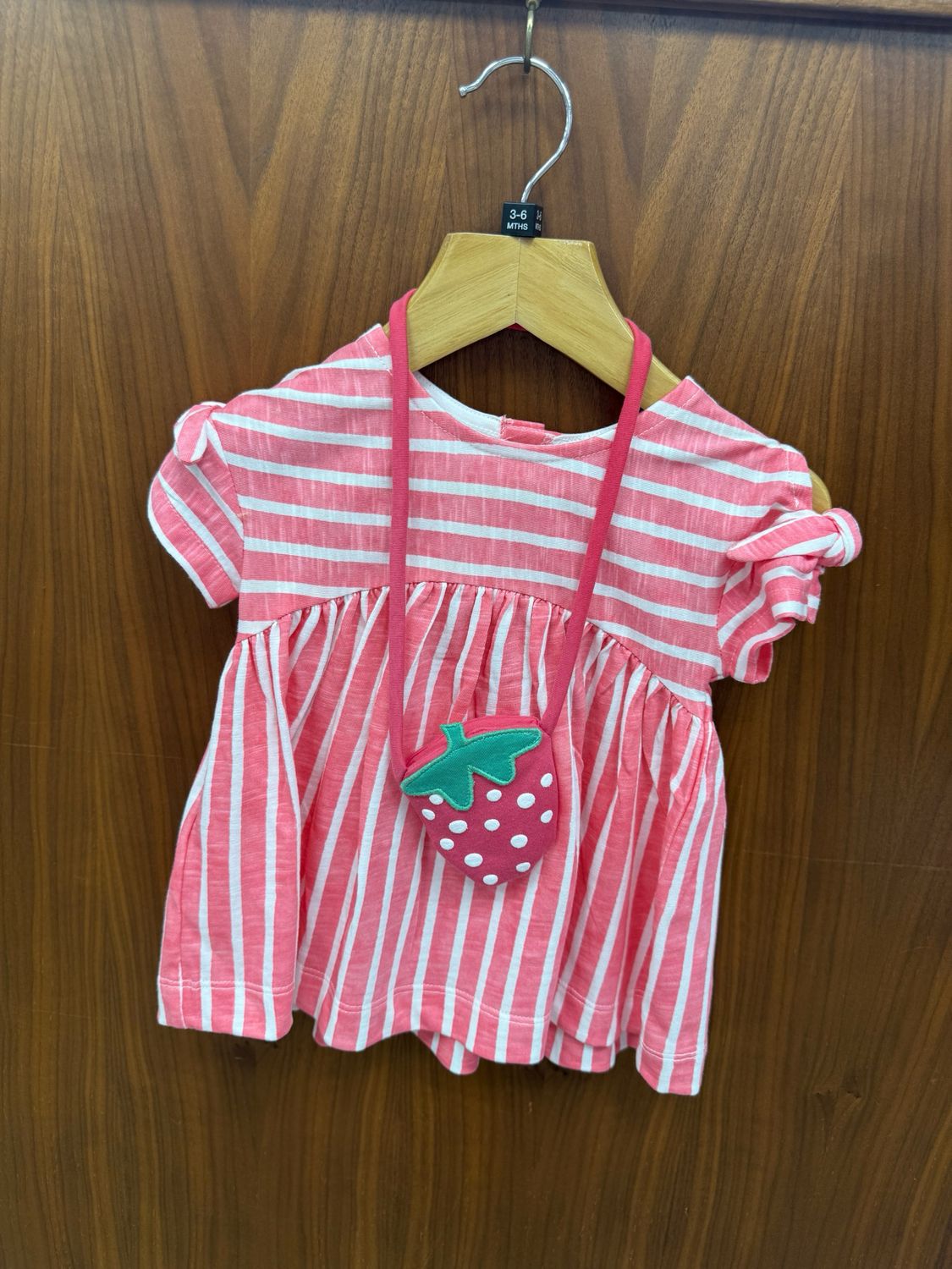 Baby Girl's Dress &amp; Bag 1919 - Geranium