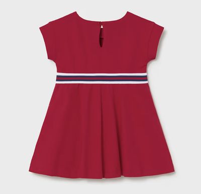 Baby Girl's Dress with Contrasting Detail 1918 - Red
