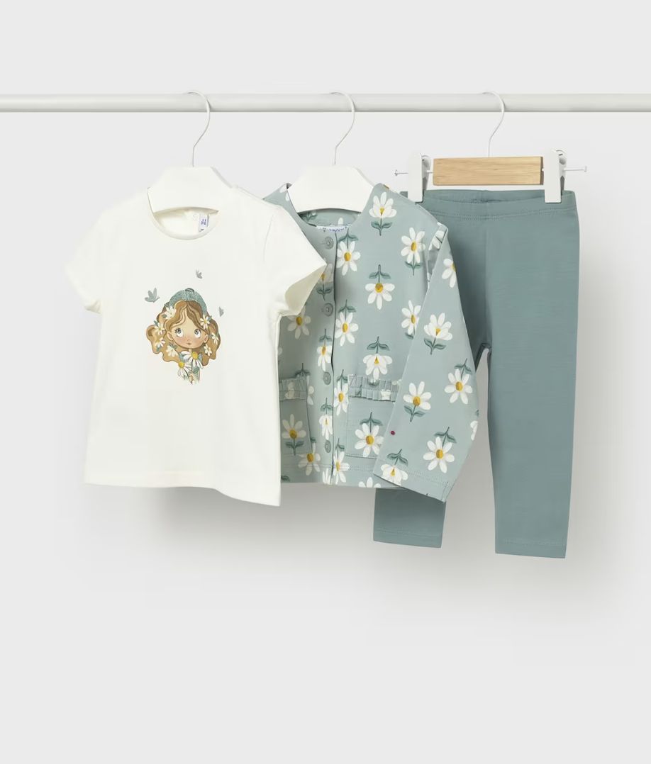 Baby Girl's 3 Piece Set 1749 - Mint