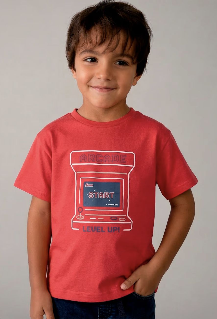 Boy's Arcade T-Shirt 3063A - Tomato
