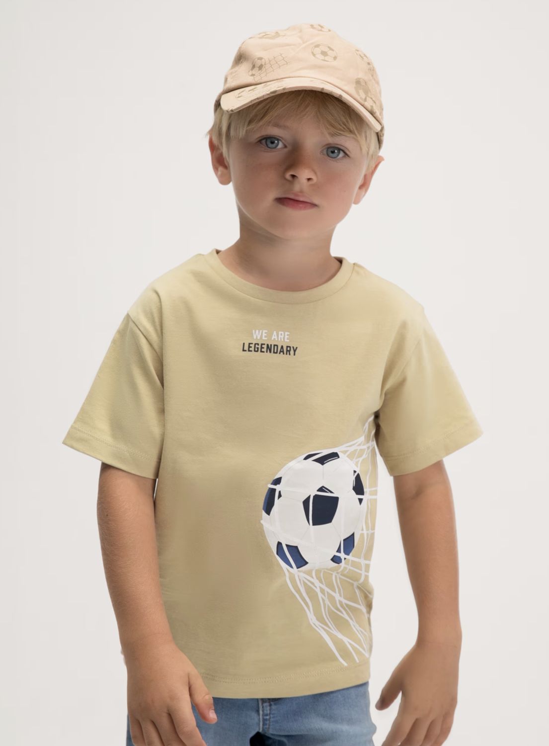 Boy's Legendary Football T-Shirt 3073 - Nut