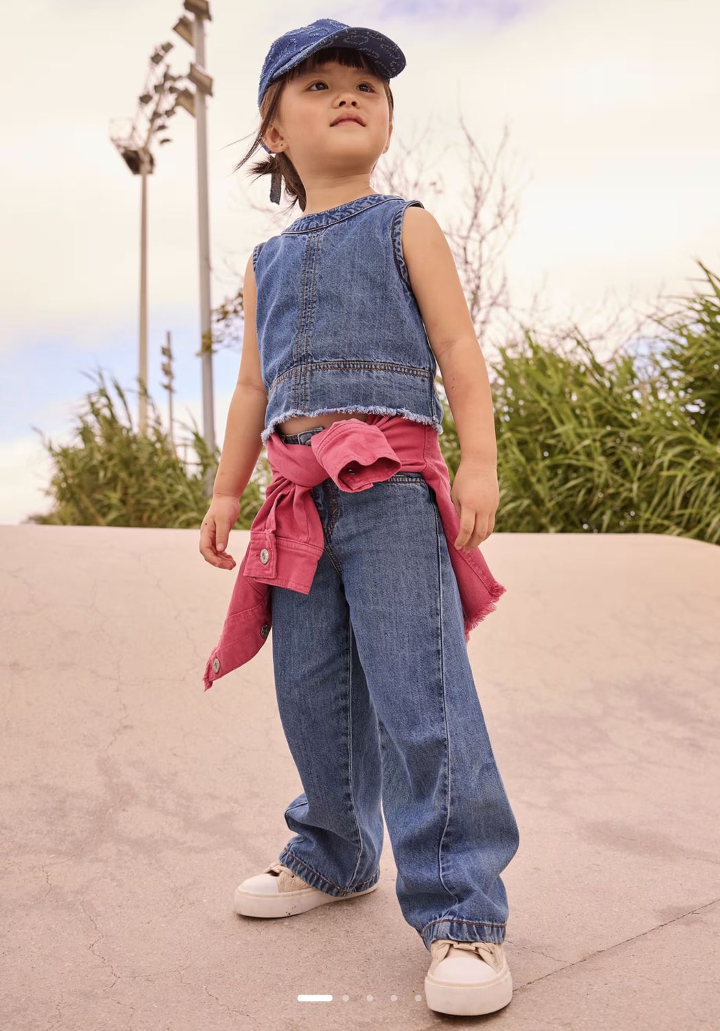 Girl's Wide Leg Jeans 3590 - Dark