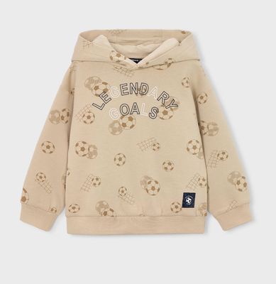 Boy's Football Hoody 3435 - Nut