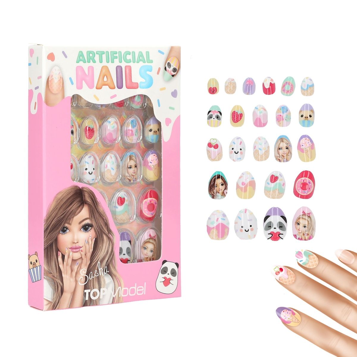 Artificial Nails CANDY GLAM